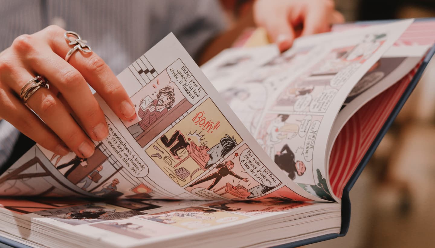 Image de la salle principale de la librairie expérience